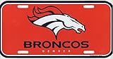 Denver Broncos NFL Plastic License Plate