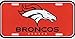 Denver Broncos NFL Plastic License Plate