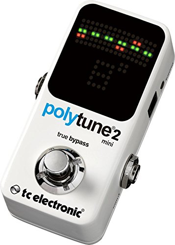 TC Electronic Polytune 2 Mini Polyphonic Pedal Tuner Bundle with 9V Power Supply and 6 Assorted Dunlop Picks - Thumbnail 2