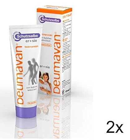 Deumavan Lavendel Schutzsalbe, Spar-Set, 2x125 ml, Medizinprodukt zum täglichen Intimschutz für sie und ihn. Intimschuzt auf 