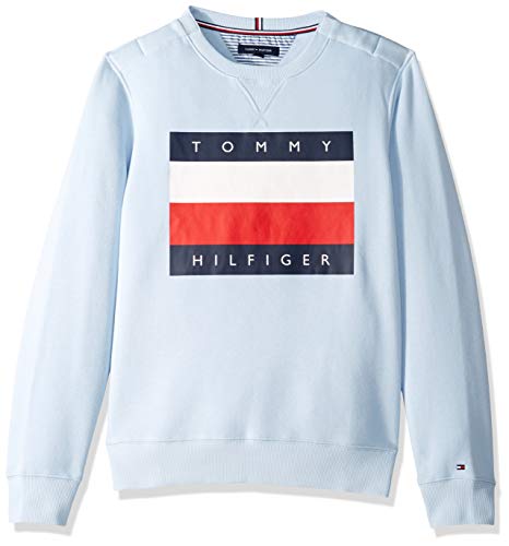 tommy hilfiger hoodie light blue