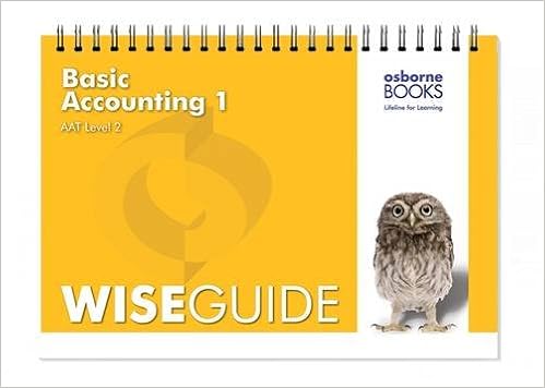 Basic Accounting 1 Wise Guide Aat Accounting Level 2