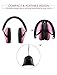 Mpow 068 Kids Ear Protection, NRR 25dB Noise Reduction Ear Muffs, Toddler Ear Protection, Protective Earmuffs for Shooting Range Hunting Season, for Toddlers Kids Children Teens-Great Pink