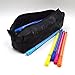 Aisa Women Fashion Glossy Hologram Laser Cosmetics Storage Bag Emboss Skull Pencil Case Holder Stationery Box Skull