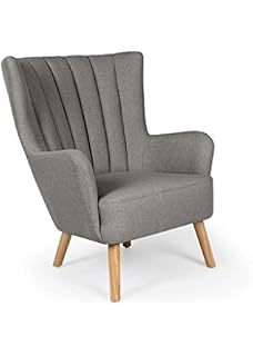Menzzo Fox Chaisefauteuil Tissu Gris Foncé 78 Amazonfr
