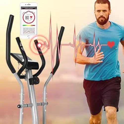 ANCHEER Elliptical Machine, Elliptical Exercise Trainer with Pulse