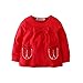 Eghunooy Baby Girls Clothes Set 2 Piece Long Sleeve Ladybug Pattern Infant Outfits (9-12 Months) Red