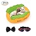 Hot Dog Design Pet Dog Bed,Removable and Washable Pet Mat Dog House