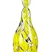 Exhart Solar Garden Stake Lights – Solar Glass Yellow Twisted Flame Garden Stakes – Handblown Glass Finial Lights, LED Accent Lights That Transform a Garden Driveway or Event (9in Glass 36in Stake)