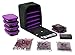6 Pack Fitness Expedition Backpack W/ Removable Meal Management System 500 Black/Neon Purple w/ Bonus ZogoSportz Cyclone Shaker