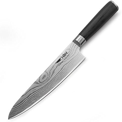 KBK chfe knife kithcen knives 8 inches professional wooden handle high carbon Germany stainless steel great for slicing food