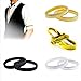 ECYC Women Men Chic Sprung Shirt Garters Sleeve Holders Armbands Silver