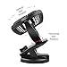Yostyle Rechargeable Battery Operated Clip On USB Fan, Mini Stoller Fan, 4400mAh Battery/USB Powered Desk Fan with 360 Degree Rotation for Baby Stroller, Office, Car, Gym, Travel, Camping