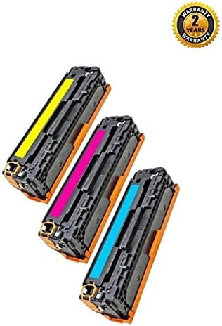 3 Pack Compatible 128A, CE321A CE322A CE323A Toner Cartridges for HP Color LaserJet CP1525n, CP1525nw, CM1415fn, CM1415fnw Series Printers (C/Y/ M) by Raink