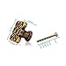 OTTFF 10pcs Vintage Metal Drawer Knob Relief Flower Cabinet Pull Handle for Bedside Cabinet Cupboard Home Office Furniture with Breakaway Screws