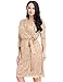 LookbookStore Women's Plus Size Lace 3/4 Sleeves Formal True Wrap Dress