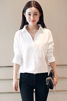 camisa blanca abierta mujer