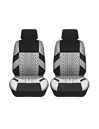 Rownfur   Fundas de asiento de coche universales, juego completo de protectores de asiento de coche, para ruedas, accesorios de asiento de coche, color gris