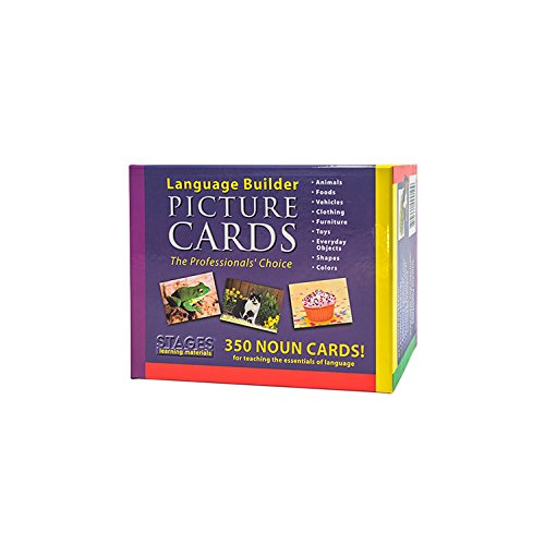 Stages Learning Materials Language Builder Picture Noun Flash Cards Photo Vocabulary Autism Learning Products for ABA Therapy and Speech Articulation