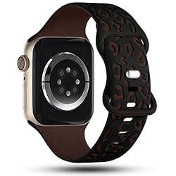 CreateGreat Sport Leopard Engraved Bands Compatible