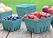 JA Kitchens Quart Green Molded Pulp Fiber Berry/Produce Vented Basket (20 Pieces)