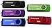 USB Flash Drive 8GB ENUODA USB Flash 2.0 Memory Sticks Storage Thumb U-Disk for Storing Music and Files (5Pcs Mixed Colors)