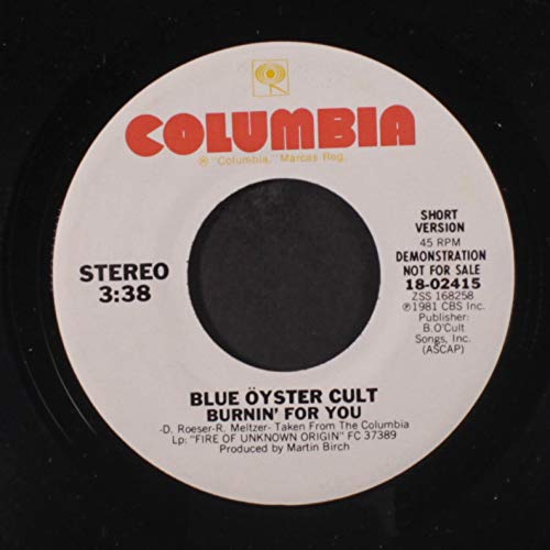 BLUE OYSTER CULT burnin' for you