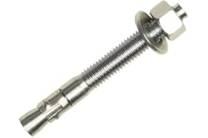 Wej-It Ankr-TITE ATS Wedge Anchor, 304 Stainless Steel, Meets QQZ-325Z Type II Class 3 and GSA FFS-325 Group II Type 4 Class 1 Specifications, 1/4" Diameter, 2-1/4" Length, 1-1/4" Threaded Length (Pack Of 20)