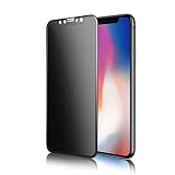 TECHO Privacy Screen Protector for iPhone 11 Pro/XS/X, Anti Spy 9H Tempered Glass for Apple iPhone 11 Pro, [Full Coverage][Edge to Edge] Full Cover Screen Protector [Easy Install] (2019)