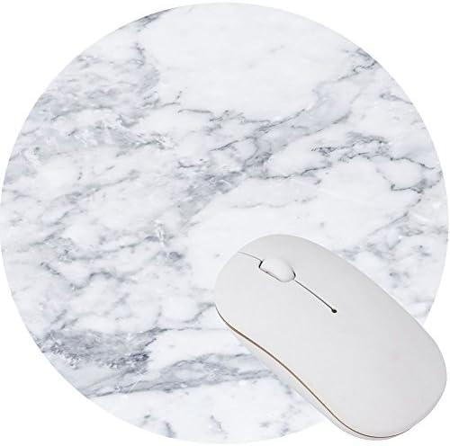 Durable Non Slip Rubber Mouse Pad Beautiful Pattern Desktop Mouse pad Computer PC Mouse Mat Diameter 310mm (Marble 34)
