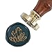 Wax Seal Stamp, Yoption Vintage Crystal Brass Head Wooden Handle Sealing Stamp for Wedding Invitations
