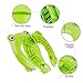 Travel Portable Folding Potty Training Toilet Seat Cover, Minkle Non Slip Silicone Pads with Carry Bag for Babies, Toddlers and Kids - Green