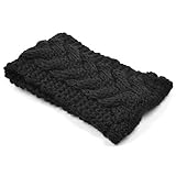 KLOUD City Women Girl Knitted Headwrap /Winter Warm Headband/ Hairband /Head Wrap Hat (Black)