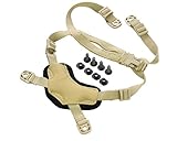 FMA Tactical 4 Points Chin Strap Suspension Retention System X-Nape Airsoft for MICH ACH Helmet with Bolts and Screws