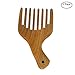 Wide Tooth Comb for Curly Hair Natural Green Sandal Wood Hair Pick - FUNLAVIE