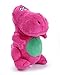 goDog Dinos T-Rex Tough Plush Dog Toy with Chew Guard Technology, Pink, Large