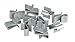 CE Smith Trailer 16867A Trailer Frame Wire Clips (10), 3/8