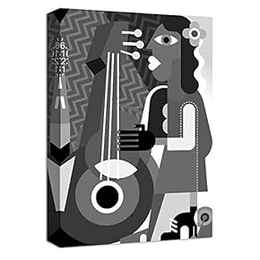 Canvas Wall Art Abstract Character Pictures Home Wall Decorations for Bedroom Living Room Paintings Canvas Prints Framed - 12x18 inches