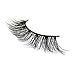 LASHVIEW 3D False Eyelashes Soft Black Handmade Natural Look Eye Lashes Fake Eyelashes 3 Pairs (033)