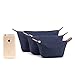 DOIOWN Women's Makeup Bag Cosmetic Bag Toiletry Bag Travel Make up Bag Beauty Bag Organizer Pouch 3-Pack (Blue)