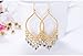 Girl Era Hot Fashion Multi-Stone Earrings Tassels Hoop Earrings