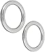 Umbra Halo Magnetic Holdbacks for Curtain Panels, Set of 2, Nickel