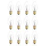 XIANNIDE YEE 12 Pack 25 Watt Bulbs for Scentsy Plug-in Nightlight Wax Warmers, Home Fragrance Wax Diffusers & Salt Lamps, 120 Volt Bulk Bulb Replacements