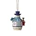 Enesco Jim Shore Heartwood Creek Mini Snowman with Birdhouse Hanging Ornament, 3.375