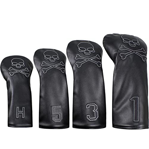 Scott edward Skull Golf Woods Headcovers Covers