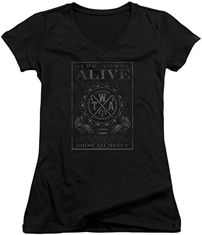 The Word Alive - Show No Mercy - Juniors V-Neck Cap Sleeve T-Shirt - XL