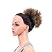 SWACC Afro Puff Drawstring Ponytail Kinky Curly Afro Clip on Updo Chignon Bun Hair Piece Extensions for African American Women Medium Size (1B/30)thumb 2