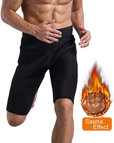 Novasoo Men’s Workout Sauna Shorts,Breathable Weight Loss Exercise Fitness Neoprene Sweat pants