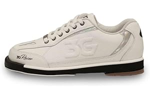 900 Global 3G Men's Racer Left Hand Bowling Shoes - White/Holo