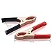 Saim Black Red Copper Plated Metal Battery Clips Alligator Clamps 30A 20 Pcs